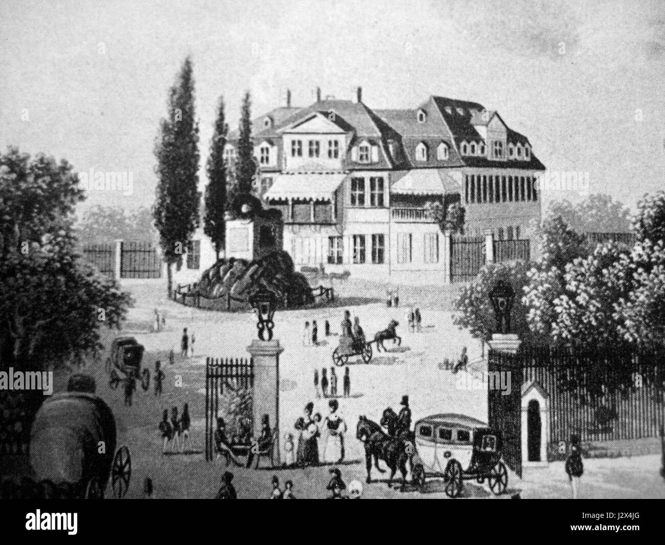 Bethmannsches Gartenhaus 1847 Stock Photo