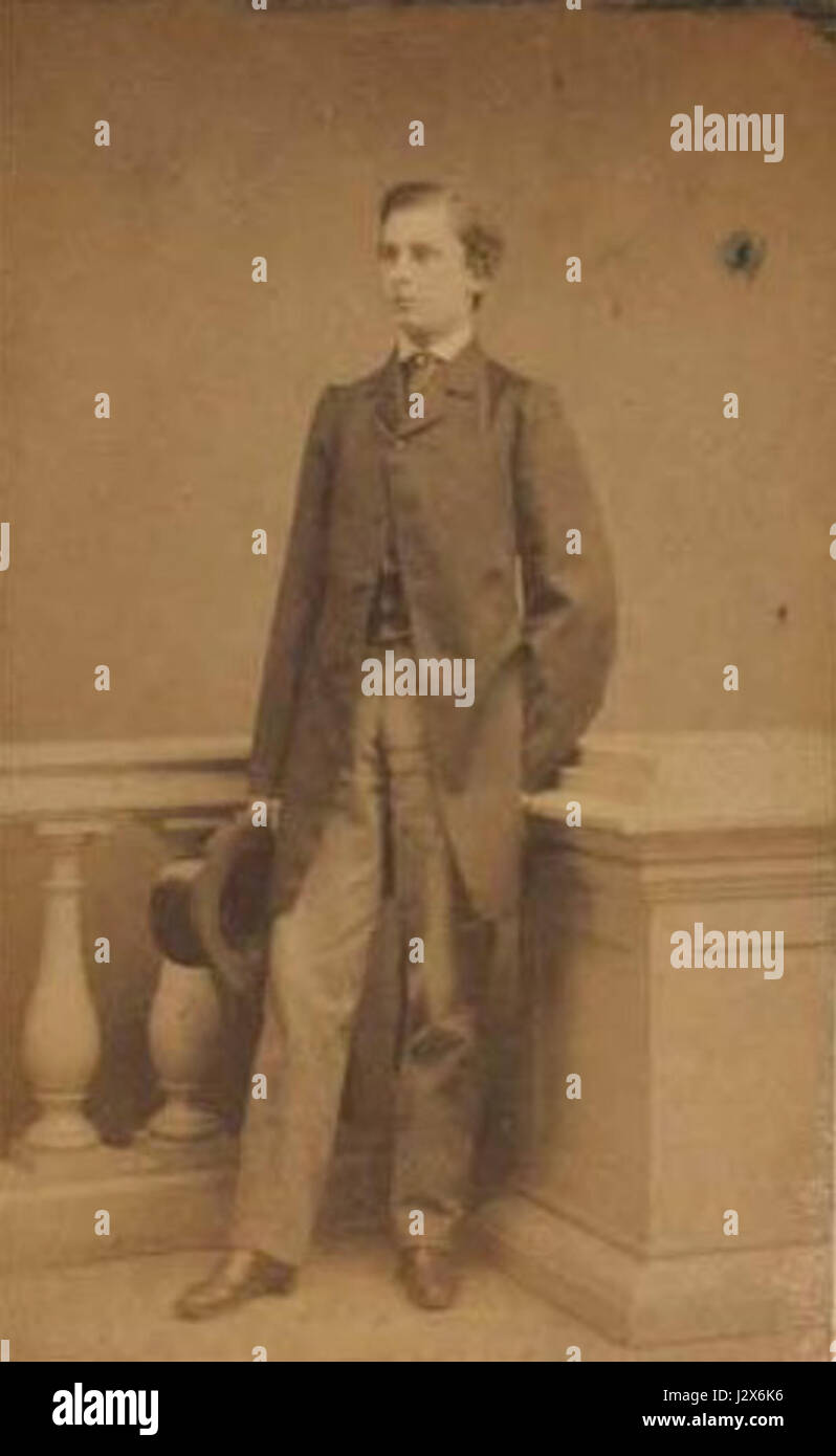 Axel Reedtz-Thott 1842-1916 by Emil Lange 1861 Stock Photo