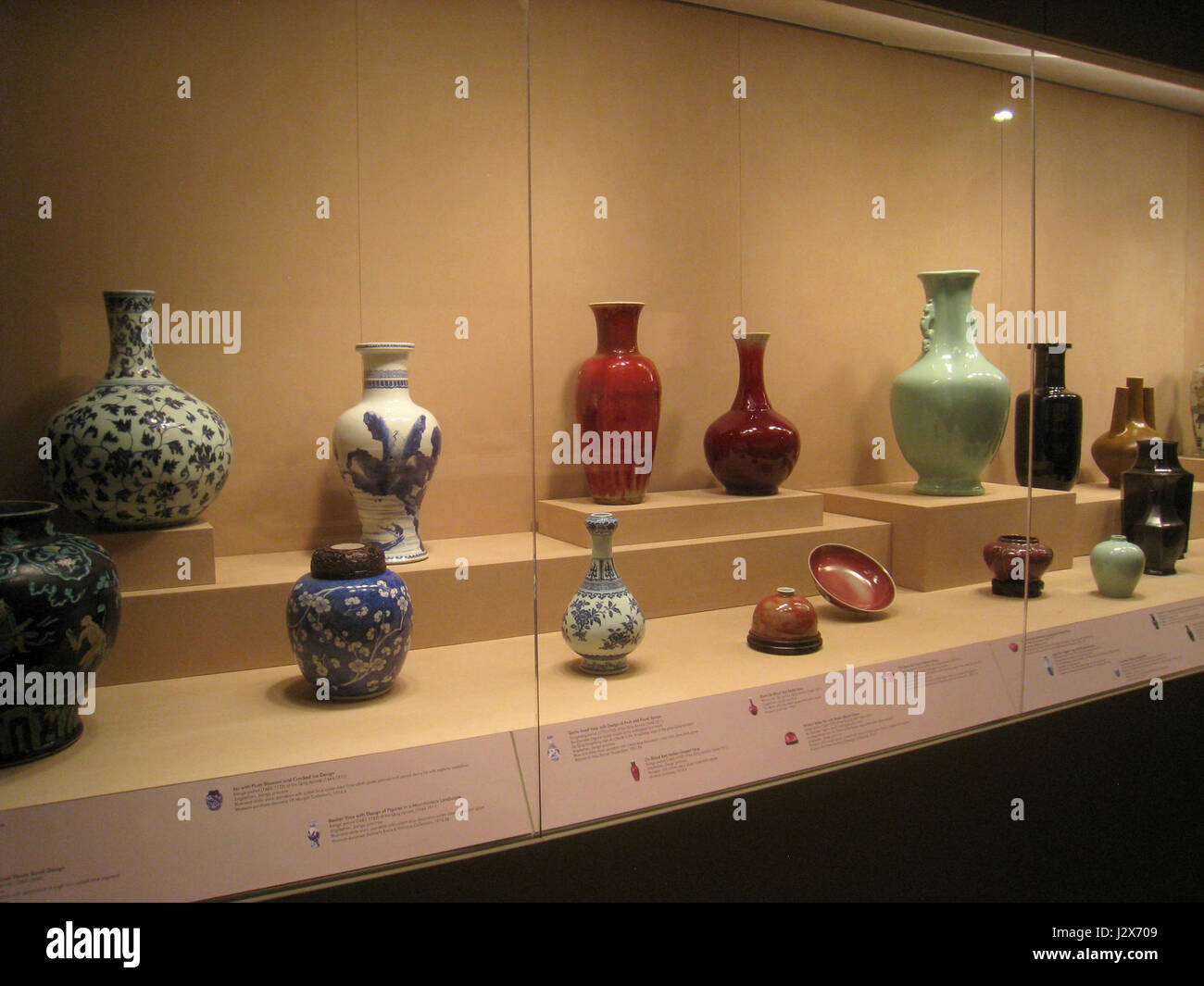 Ceramics, Asian collection - Worcester Art Museum - IMG 7547 Stock Photo