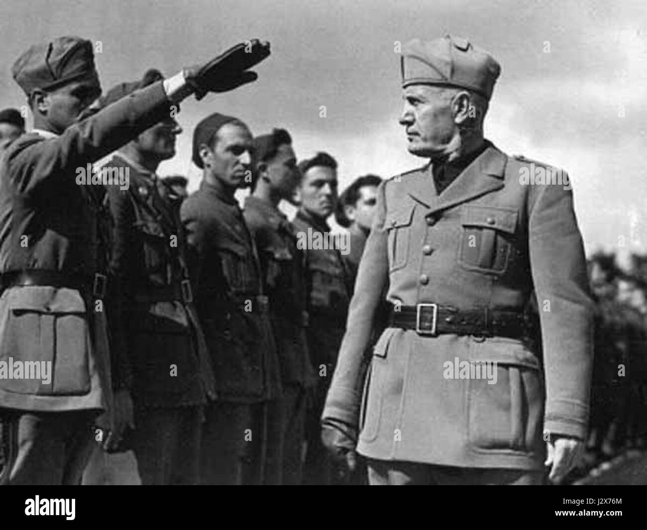 Mussolini truppe Etiopia Stock Photo