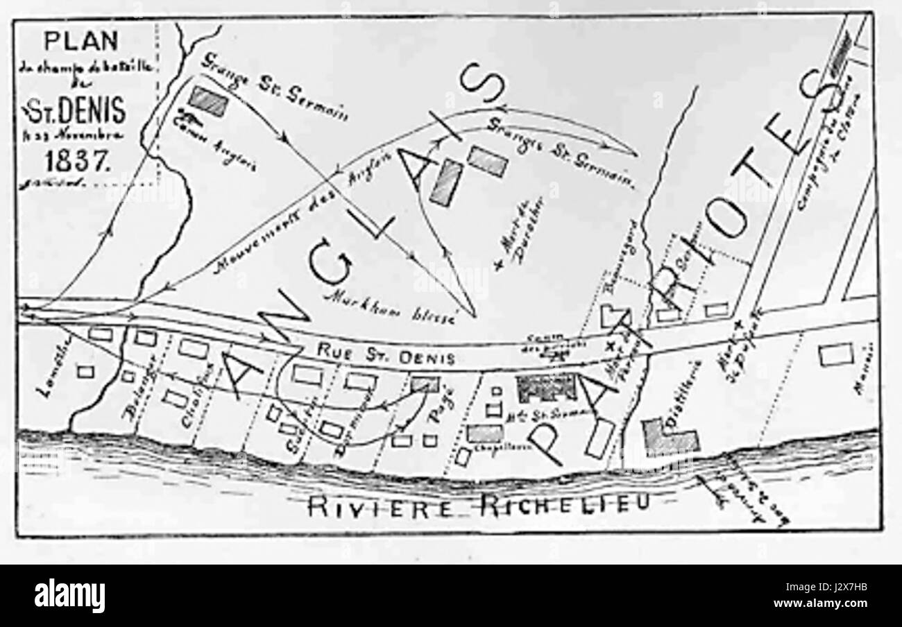 Bataille de StDenis Stock Photo Alamy