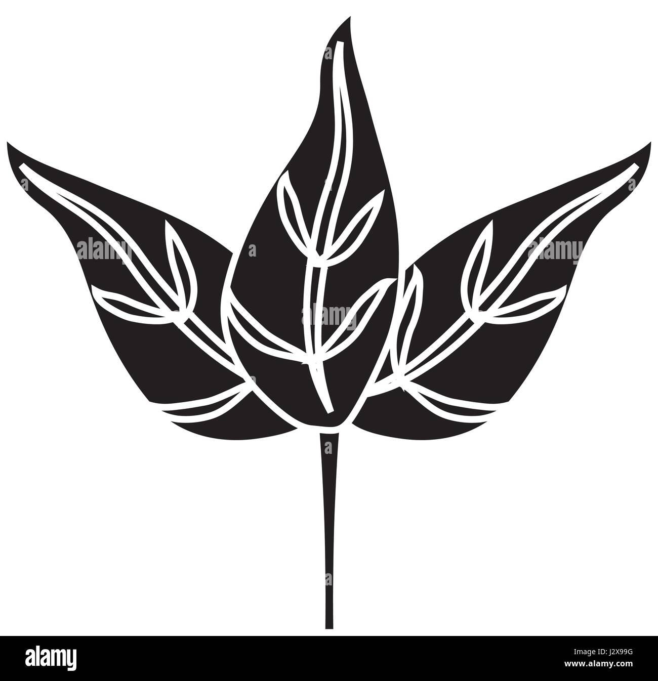 leaves icon image Stock Vector Image & Art - Alamy
