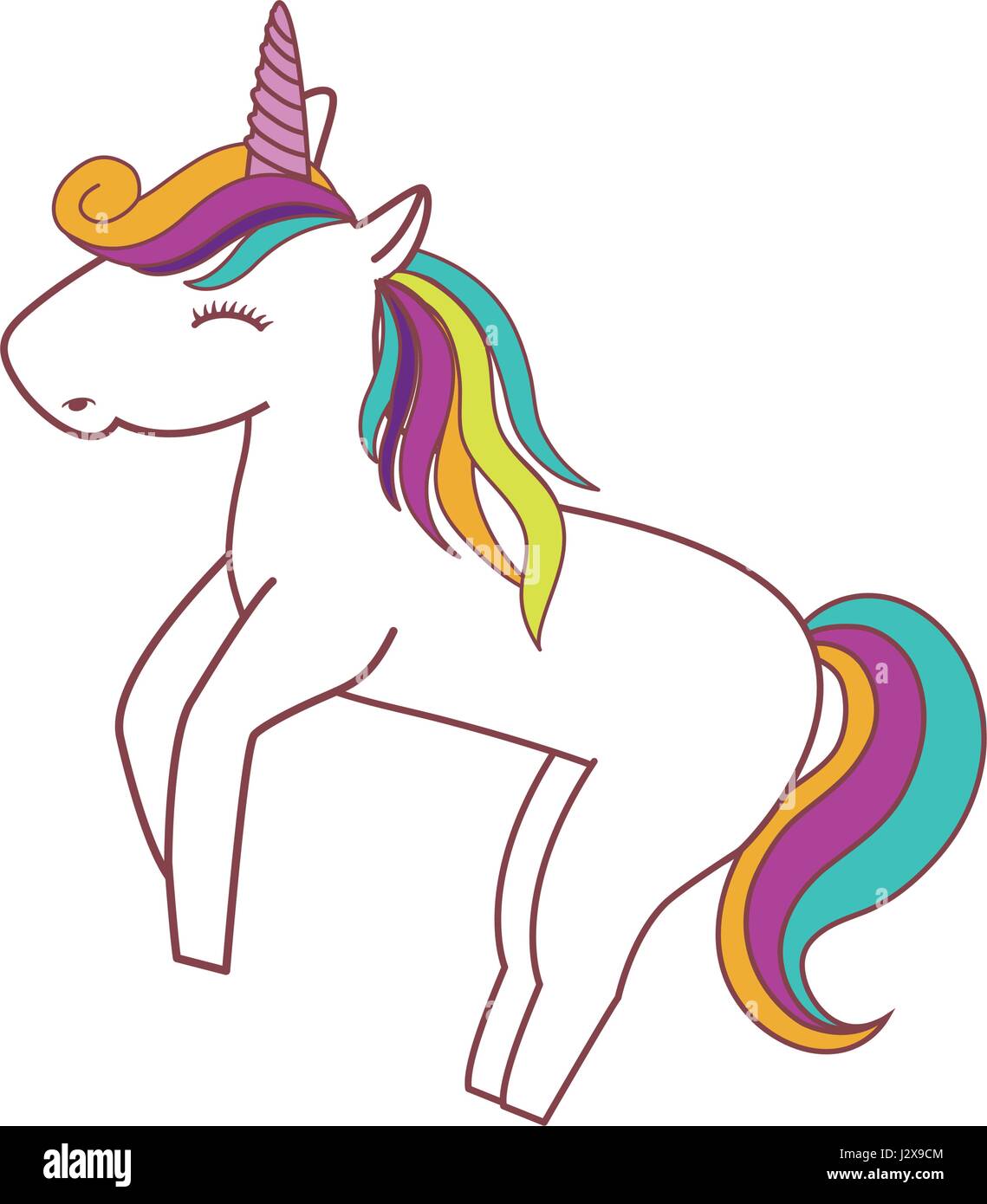 magical unicorn icon Stock Vector Image & Art - Alamy