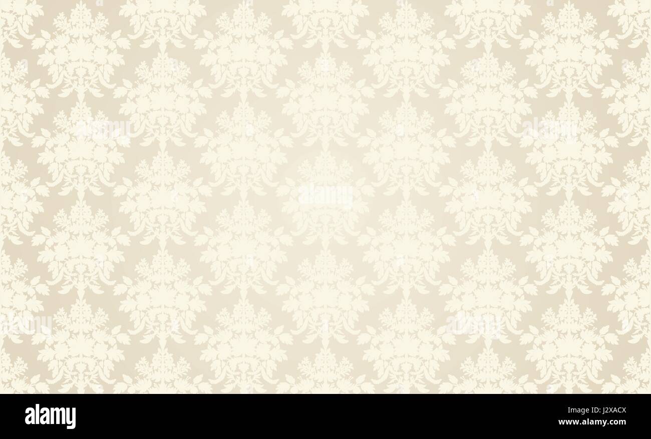 Beige retro wallpaper background in classic style Stock Vector Image