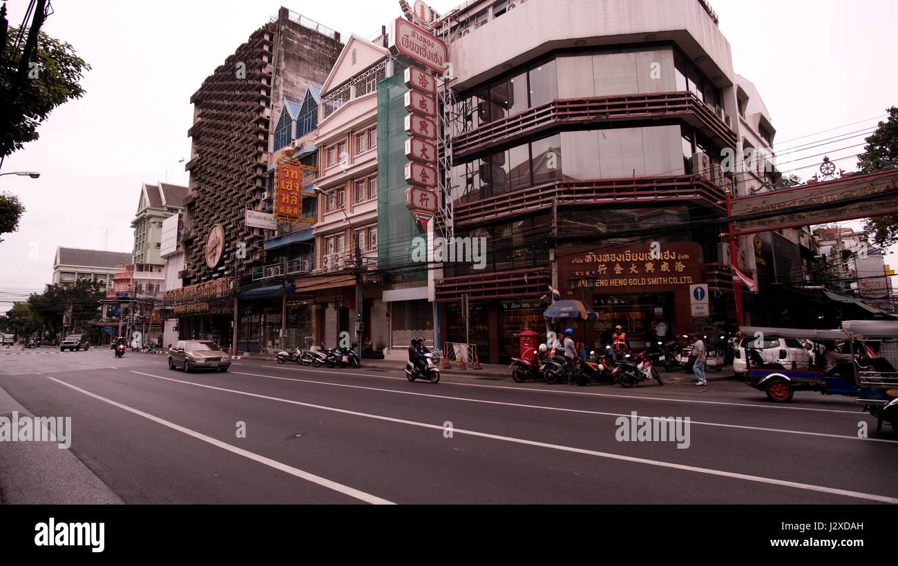 Brut Architecture Raw Concrete Tri Phet Road Bangkok Thailand Stock Photo