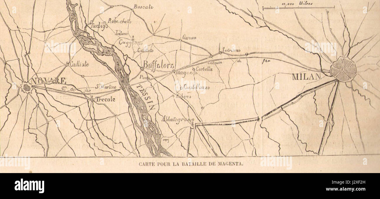 Battaglia di Magenta Carta Stock Photo Alamy