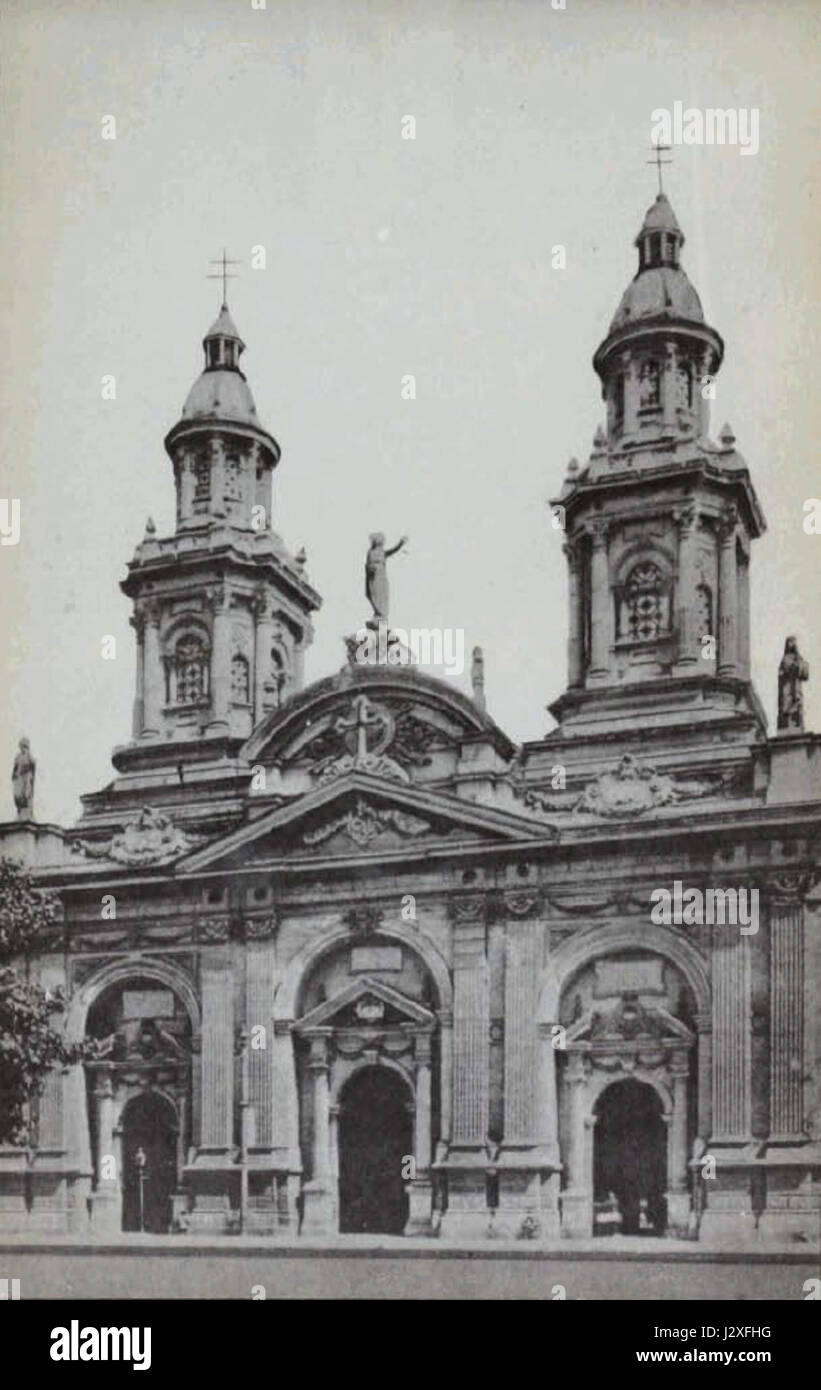 Catedral de Santiago de Chile (1915) Stock Photo