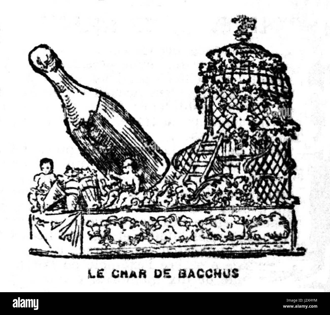 Char de Bacchus 1902 Stock Photo Alamy