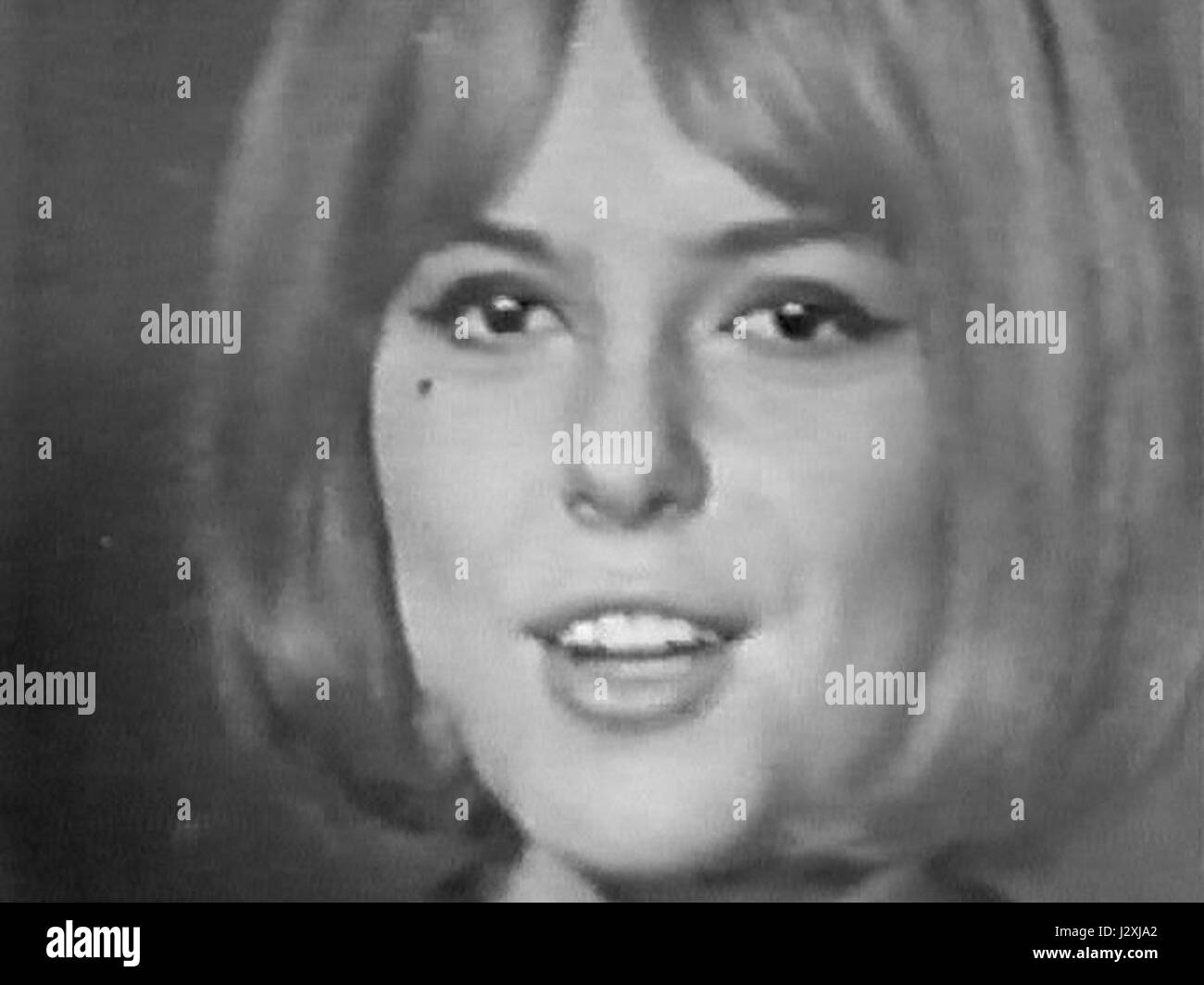 Eurovision Song Contest 1965 France Gall Stock Photo Alamy