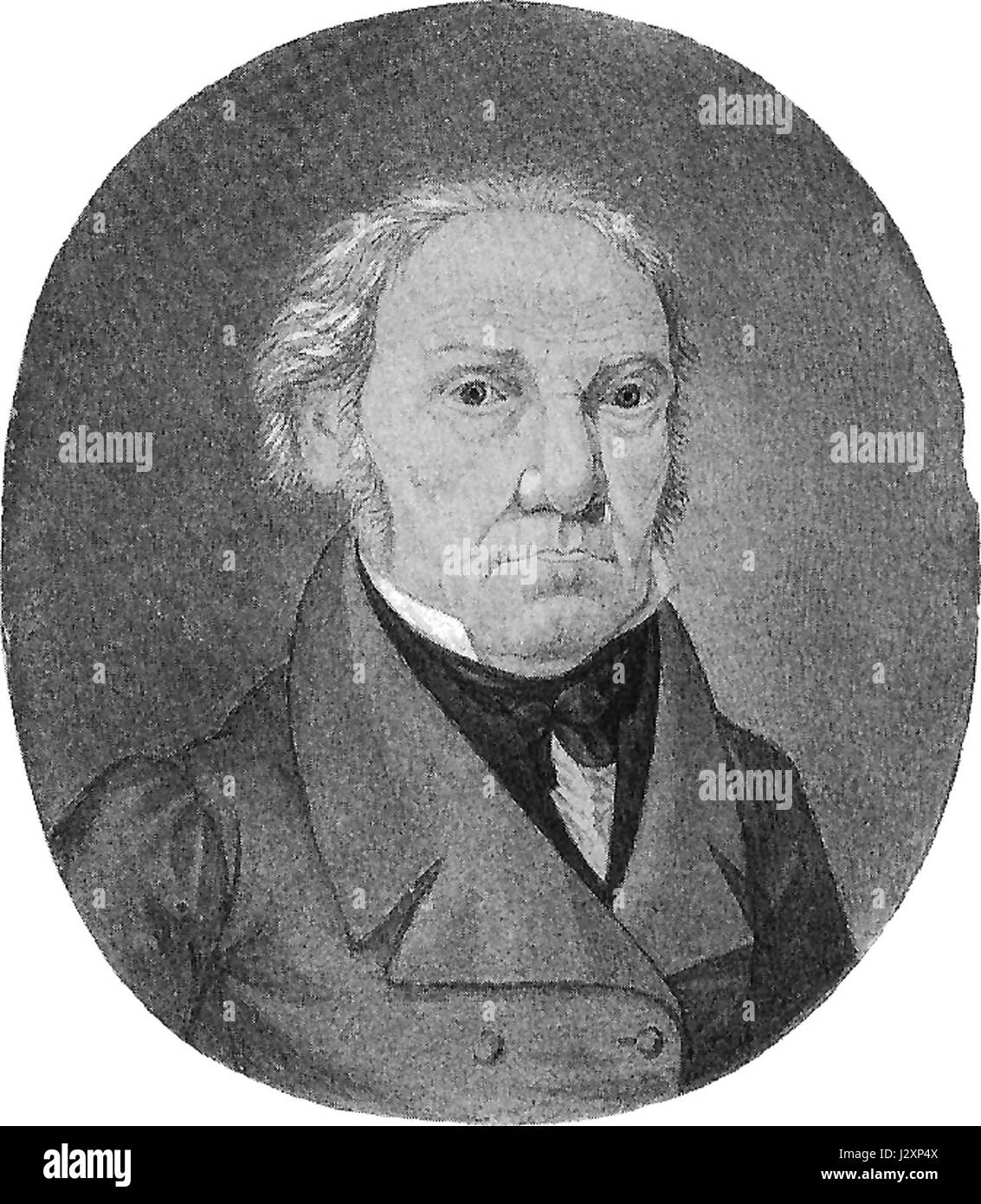 Albrecht Walcher - Selbstbildnis 1840 (MW24) Stock Photo