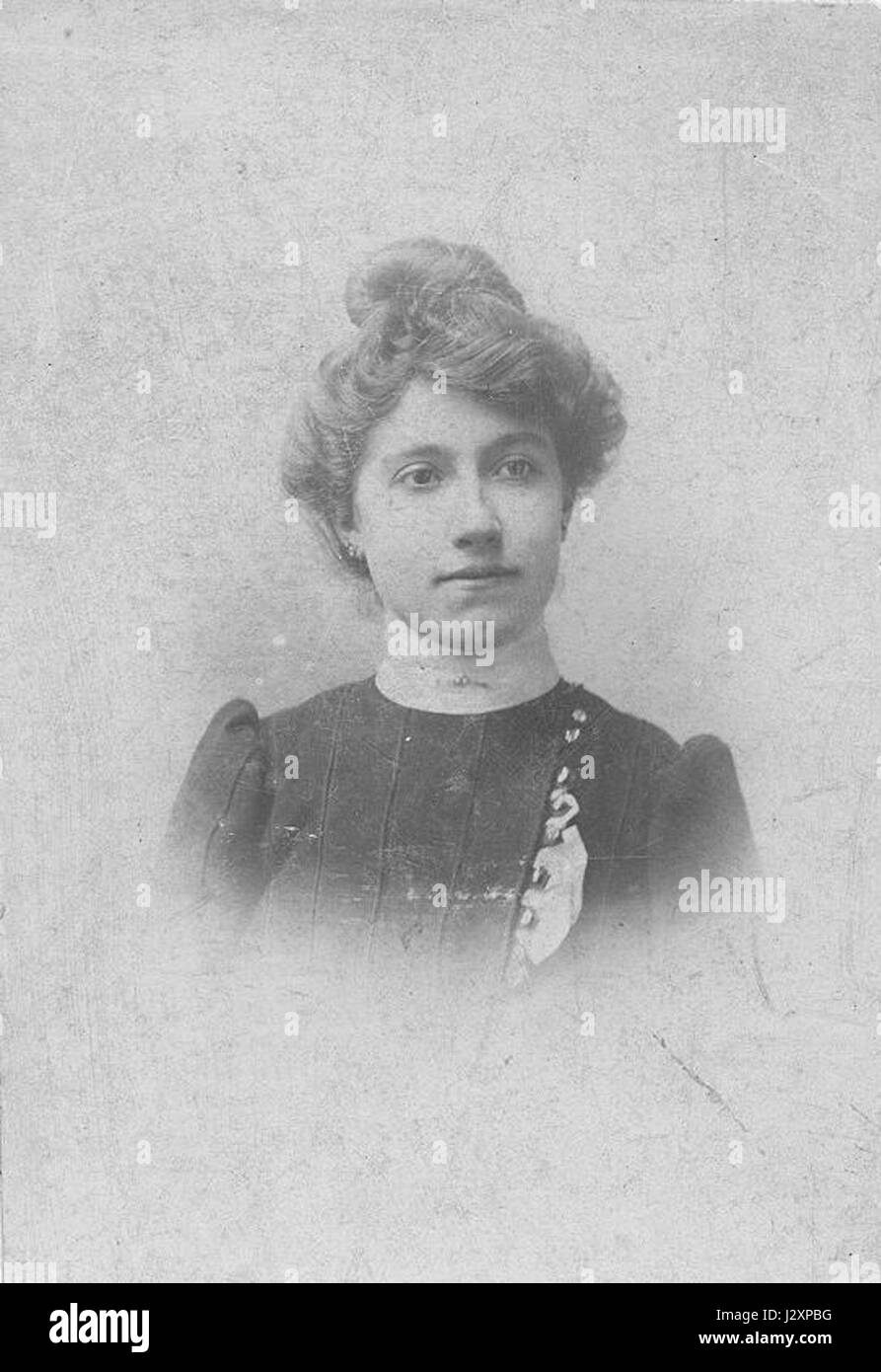 Alice Demets (1878-1945) epse Gabriel van Dievoet, photo De Bauw Stock Photo