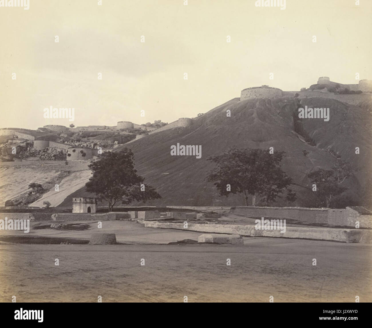 Bellary Rock and Fort Stock Photo