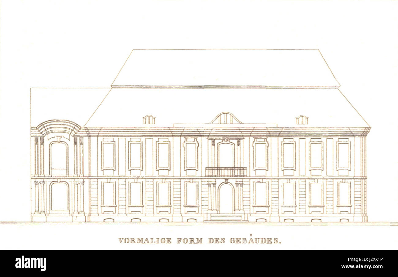 Berlin Palas Redern Schinkel Ae Detail Fassade Alt Stock Photo