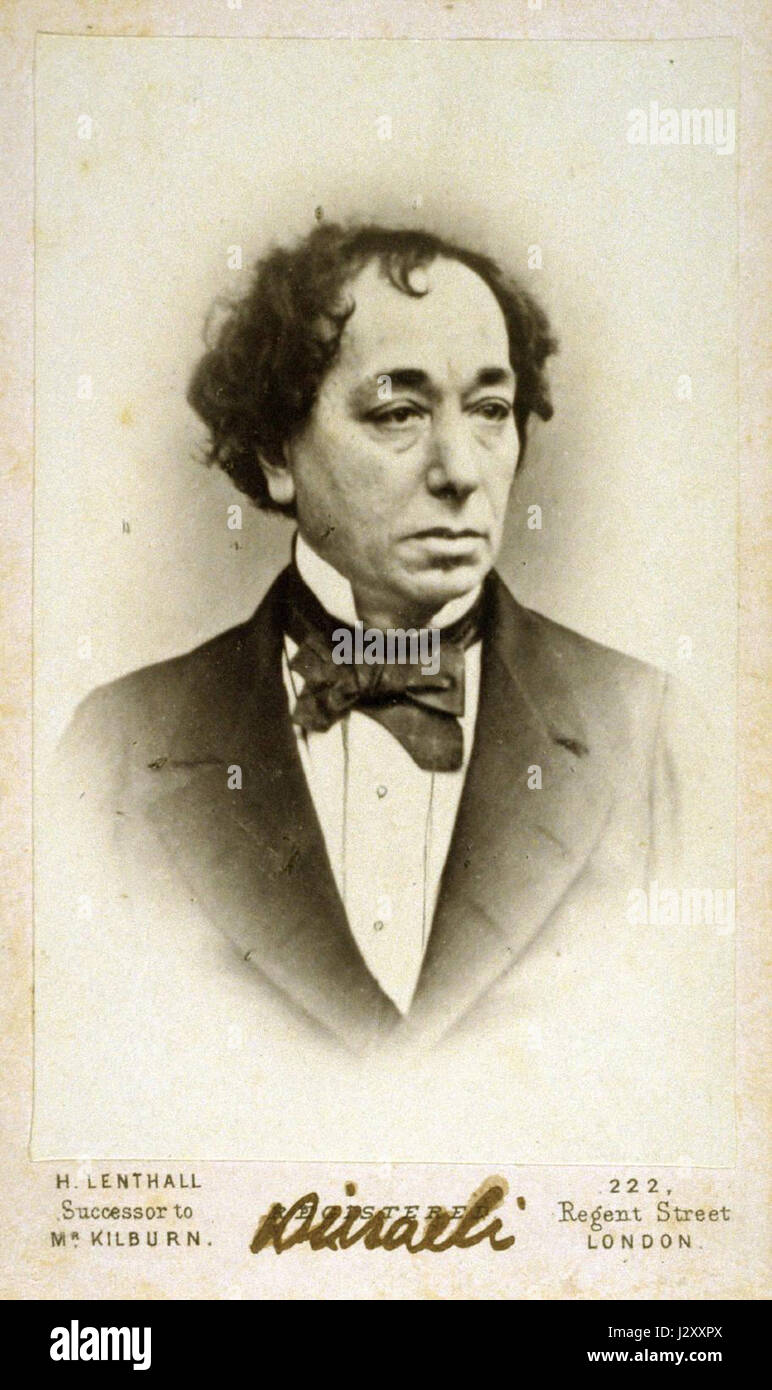 Benjamin Disraeli by H Lenthall Stock Photo Alamy