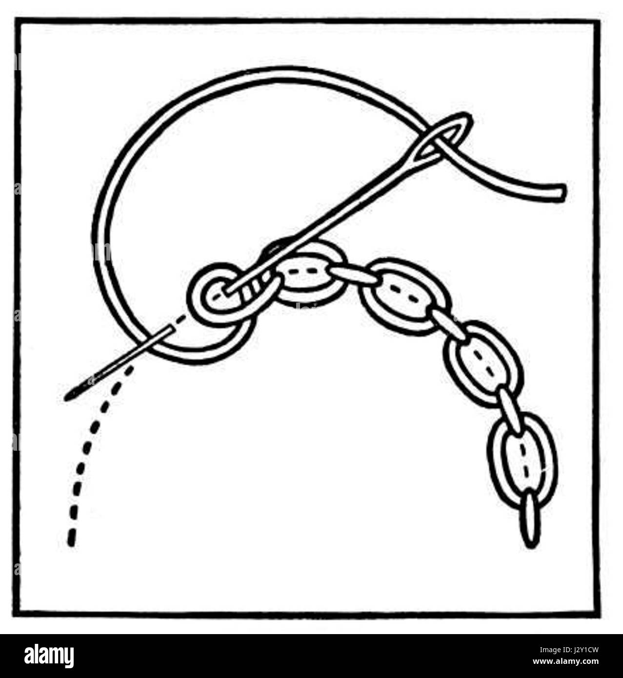 Cable chain stitch Stock Photo Alamy