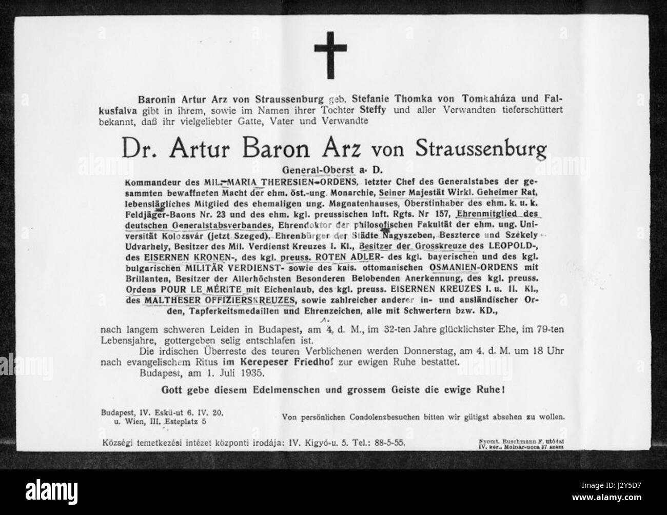 Obituary notice Black and White Stock Photos & Images - Alamy