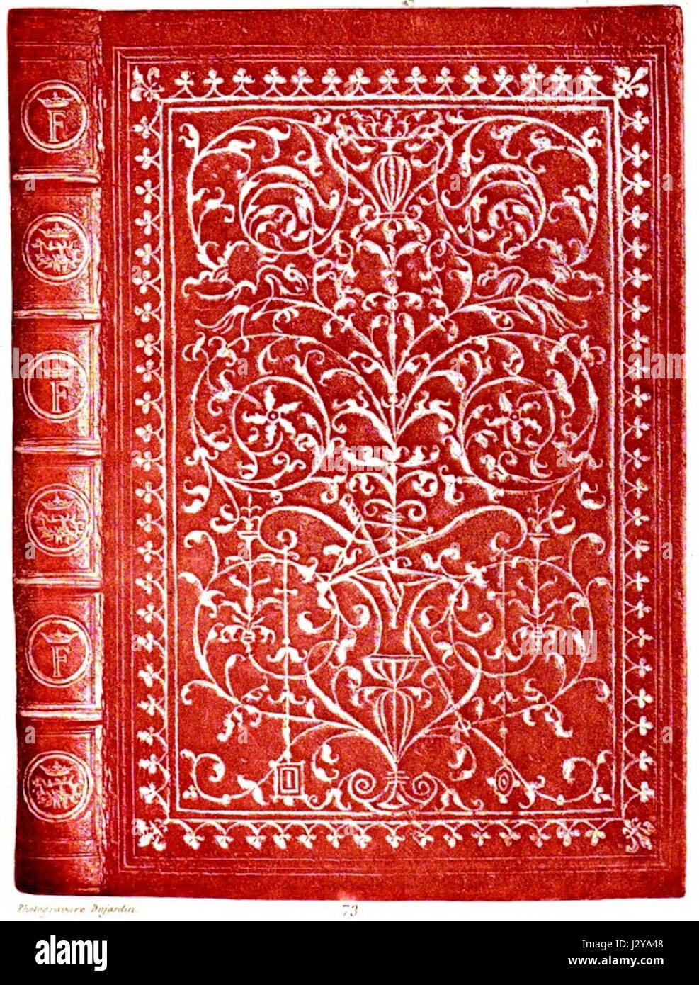 This plate from the book 'La Reliure ancienne et moderne' by Brunet ...