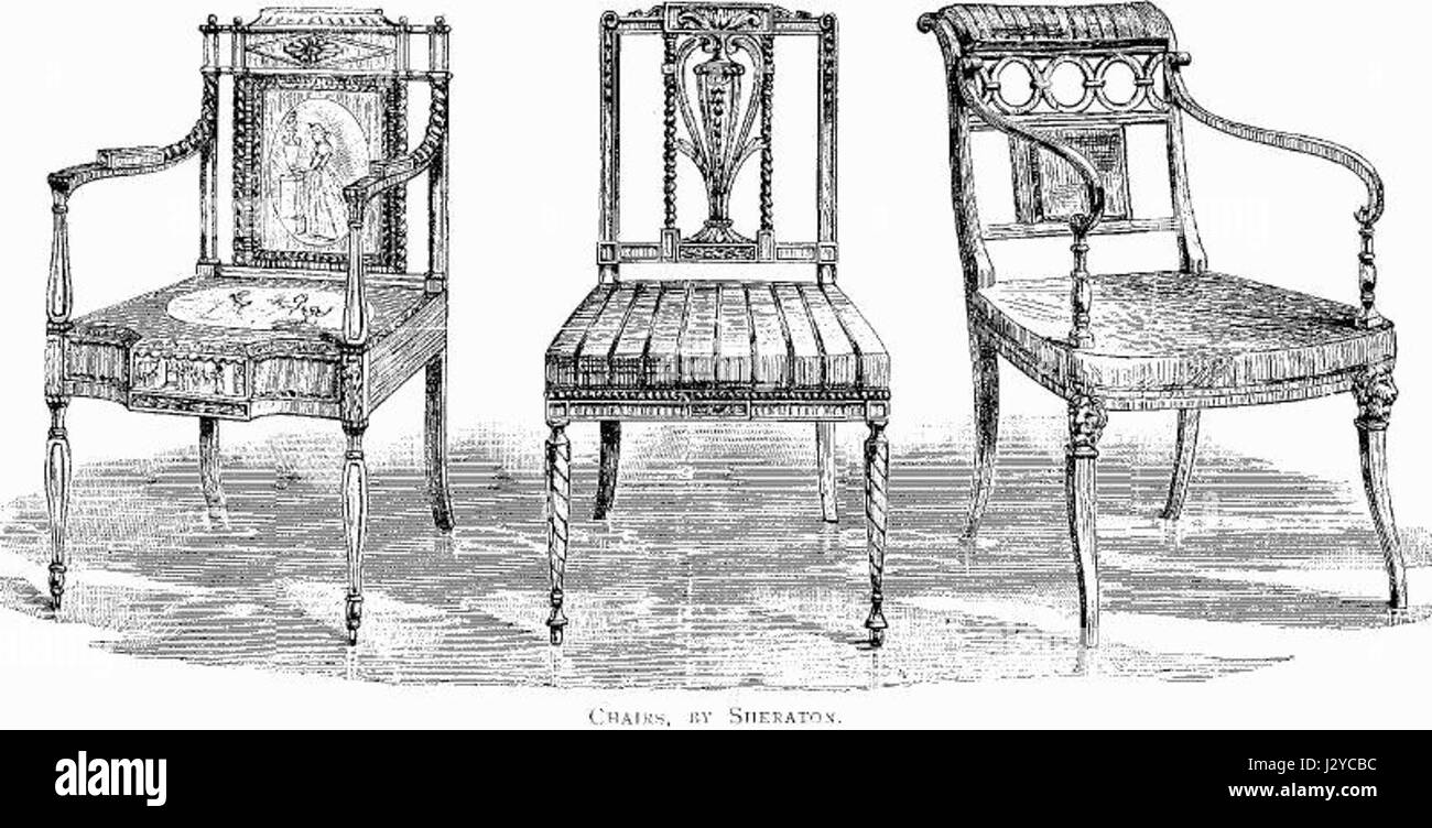 Chairs by Sheraton Stock Photo - Alamy