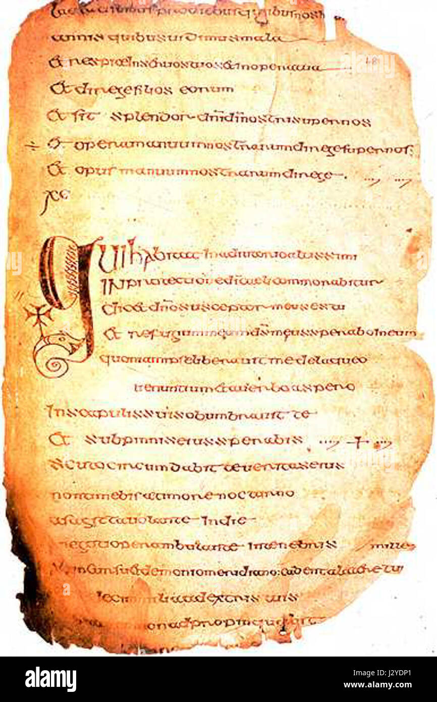 6th century irish manuscript hi-res stock photography and images - Alamy