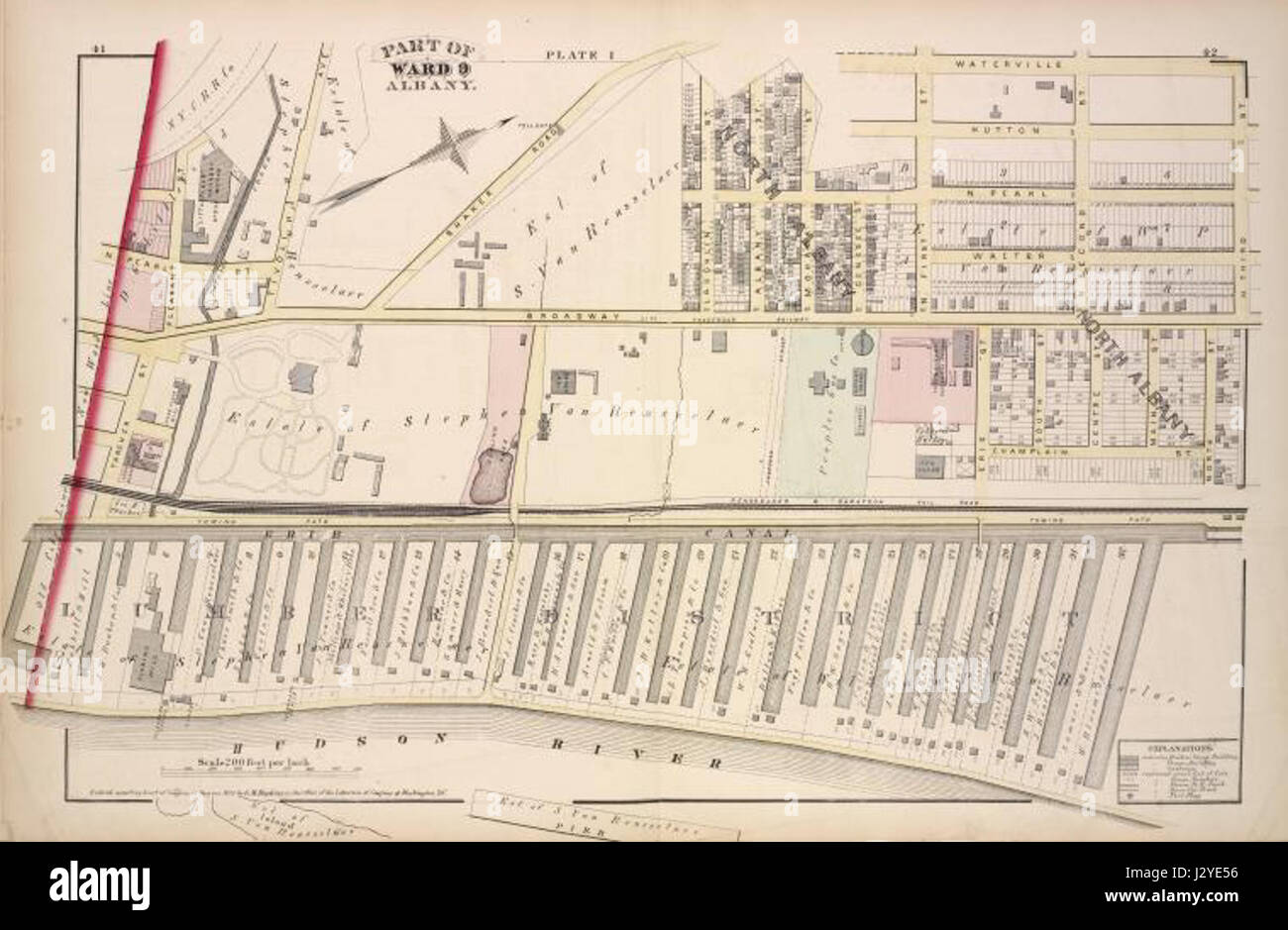 Albany Lumber District Stock Photo Alamy