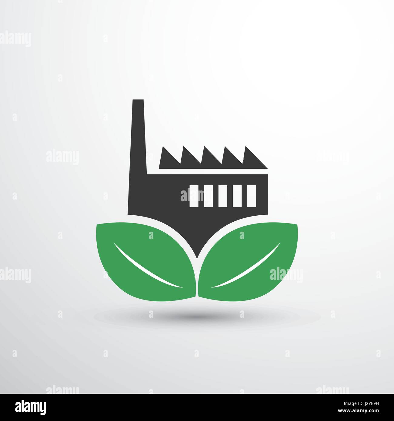Eco Icon - Factory Stock Vector Image & Art - Alamy
