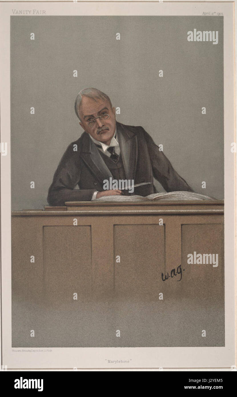 Alfred Chichele Plowden Vanity Fair 11 April 1901 Stock Photo
