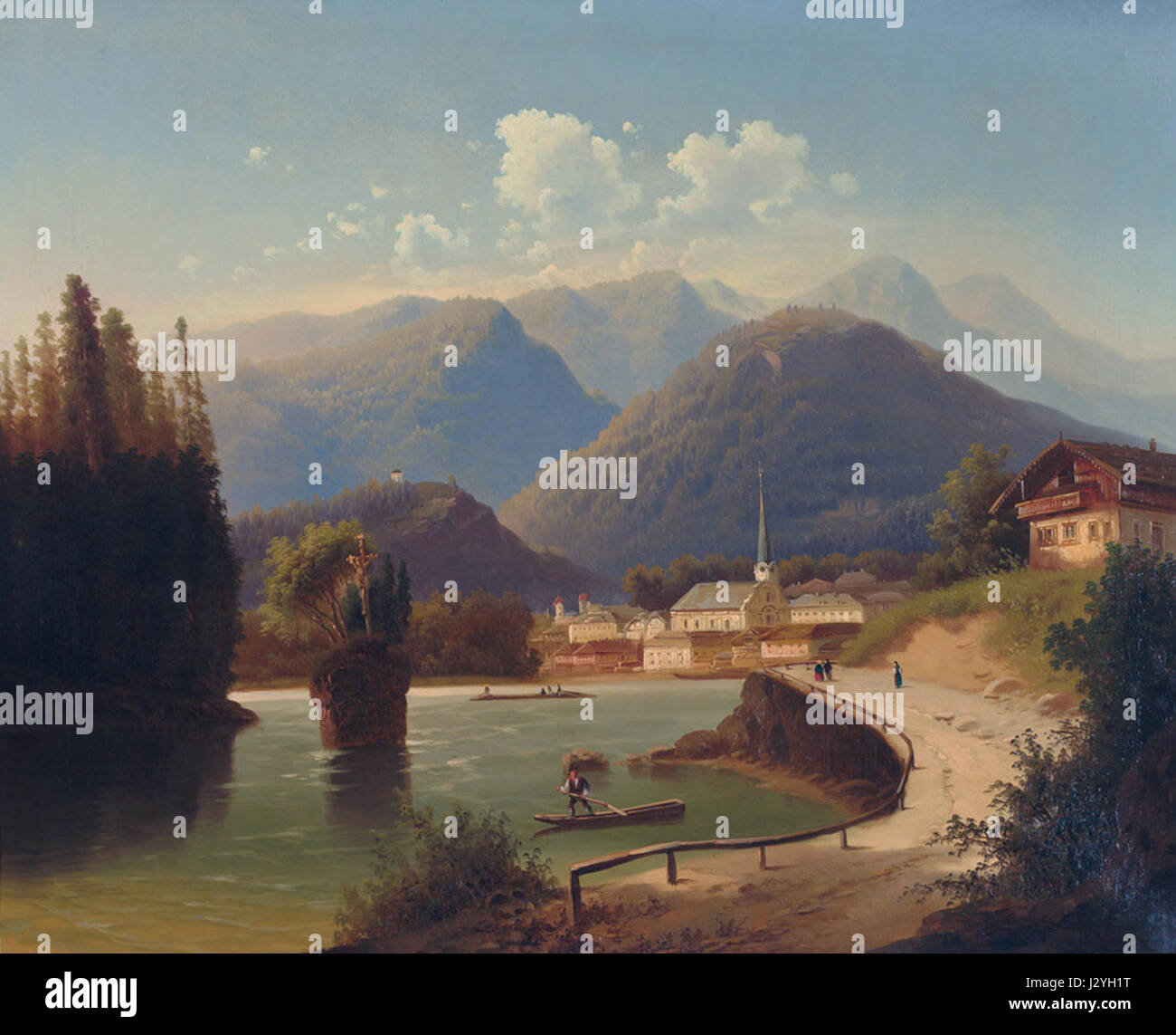 Carte Postale Ancienne Bad Ischl – 3 Tableaux Ville Warte Siriuskogel – 1899