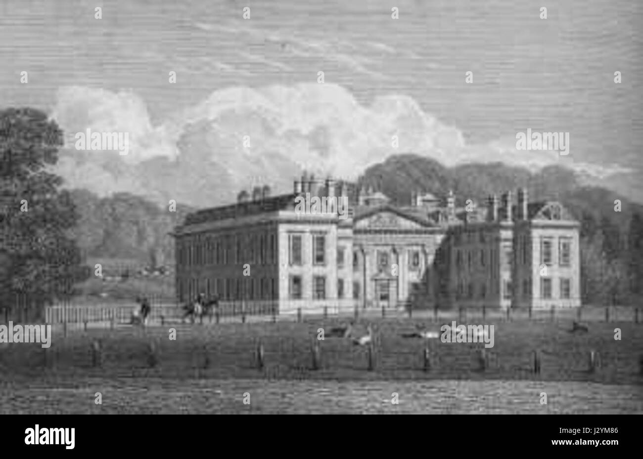 Althorp House in the 1820s Stock Photo