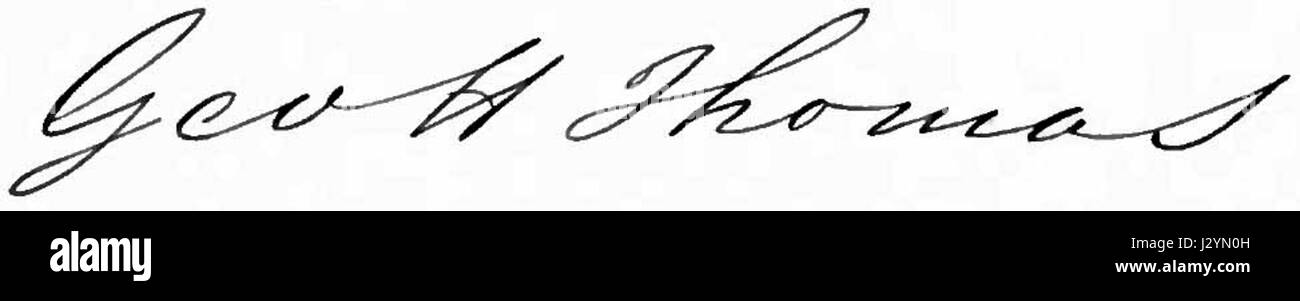 Appletons' Thomas George Henry signature Stock Photo