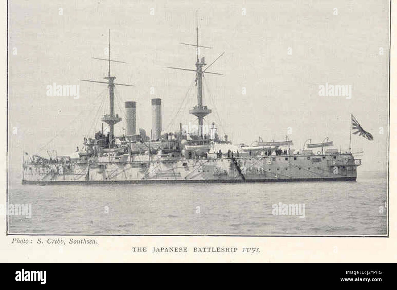 Battleship fugi Stock Photo