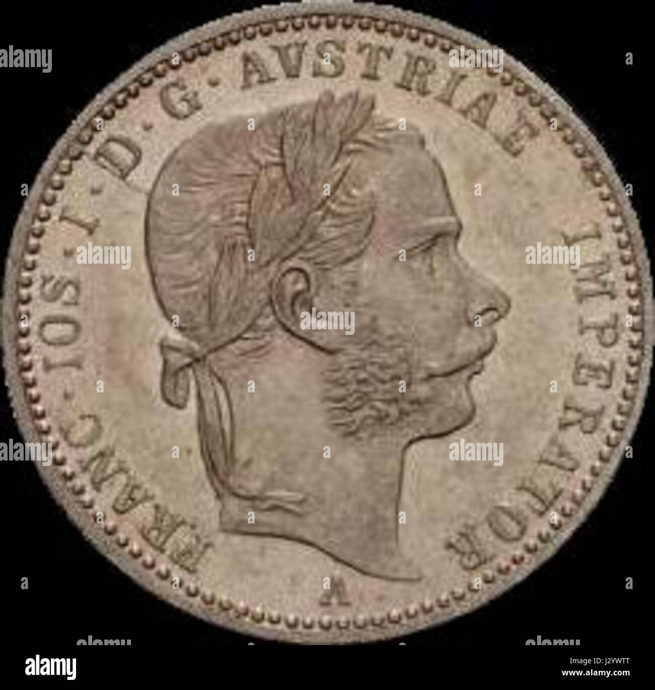 AHG aust 1per4 florin 1869 obverse Stock Photo Alamy