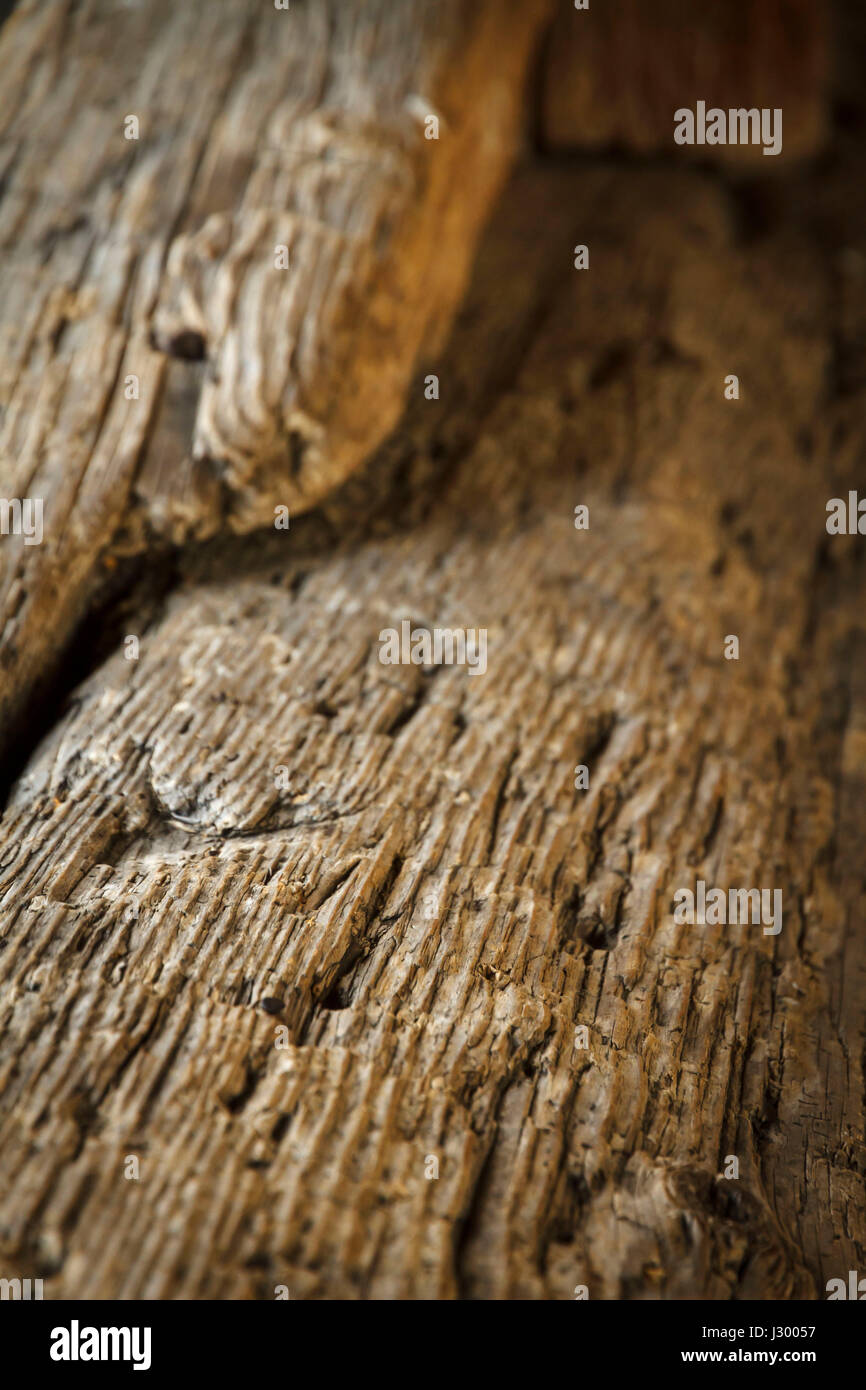 old worn weathered wood timber Stock Photo