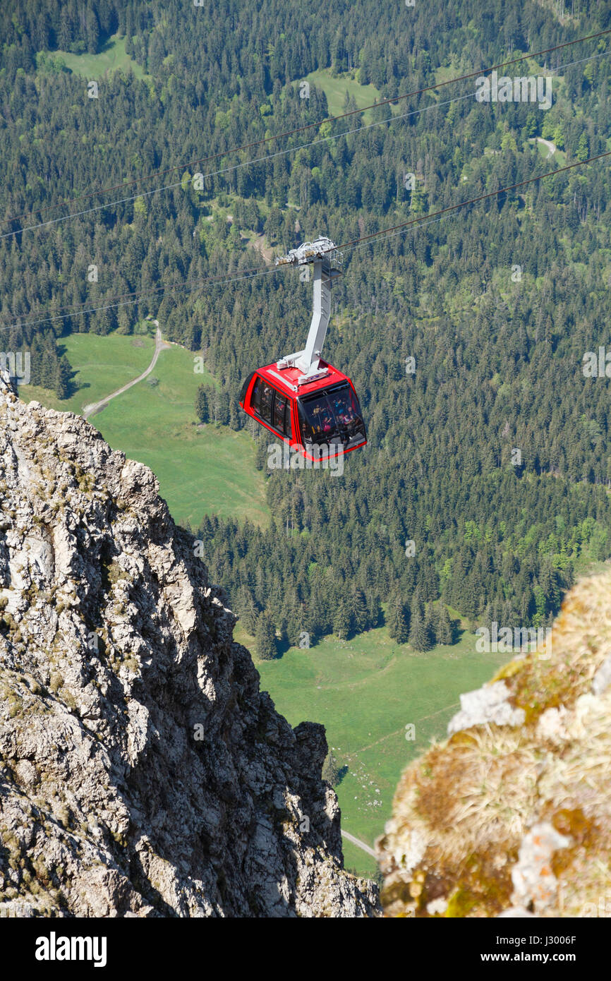 Cable car on Mt Pilatus, Lucerne, Switzerland Stock Photo