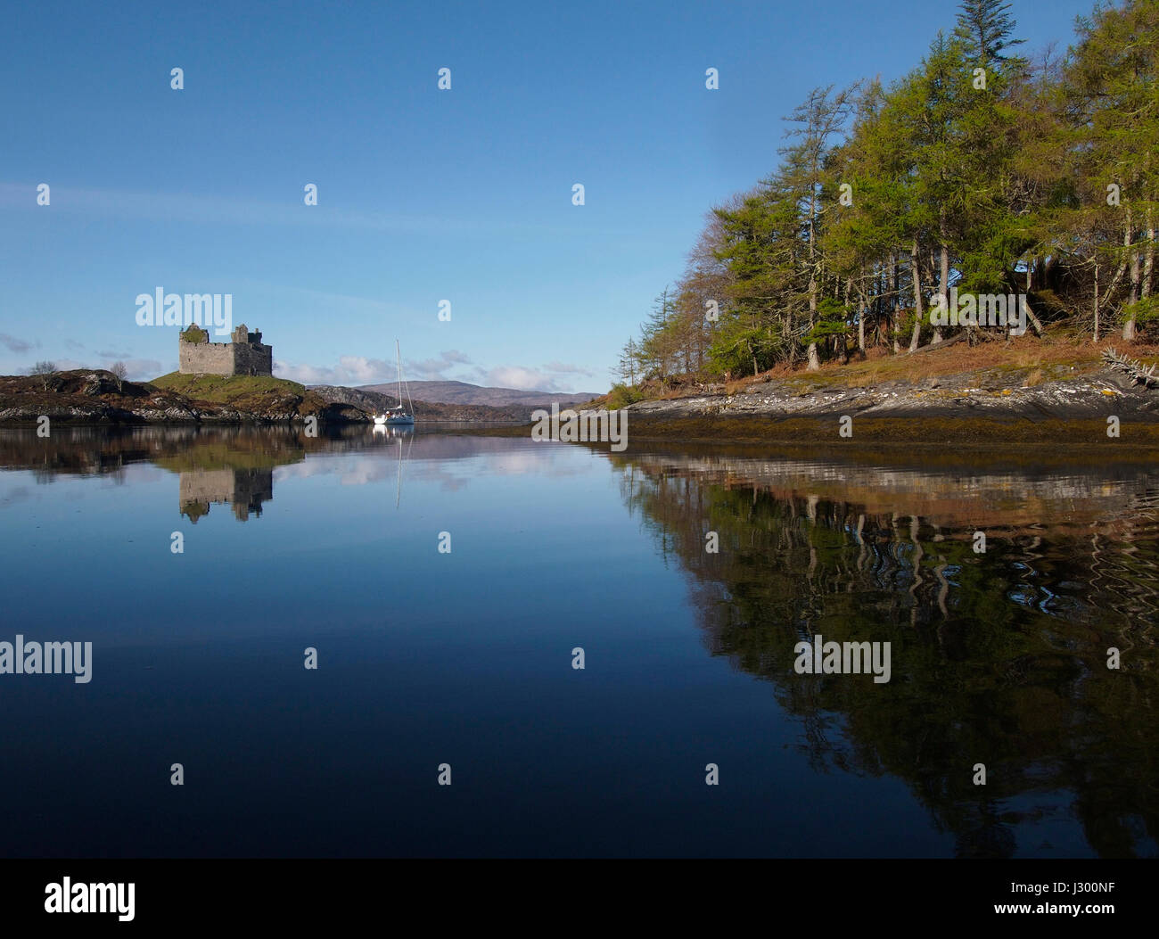 Castle Tioram, Loch Moidart, Scotland Stock Photo Alamy
