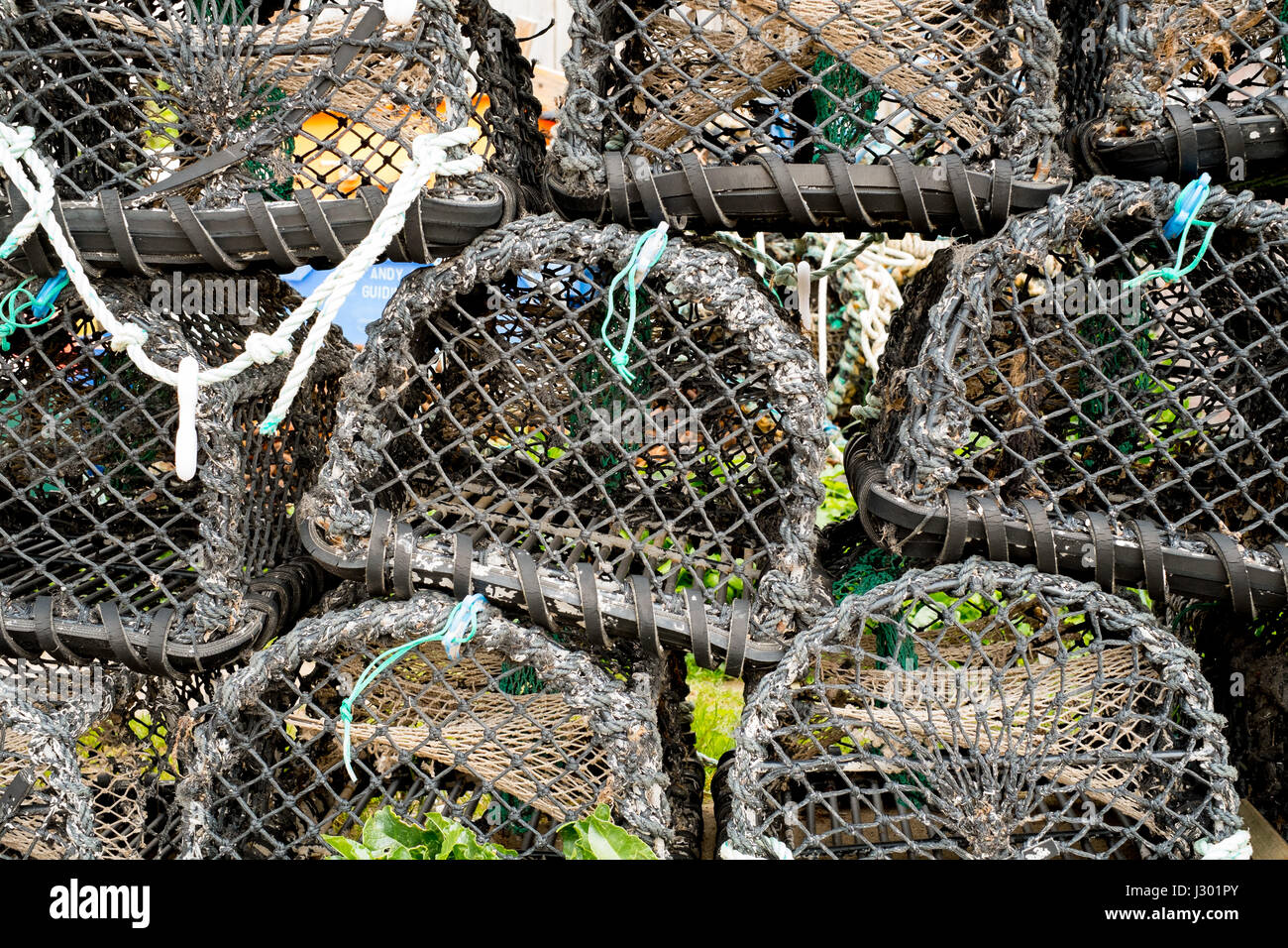 Traditional lobster pots or traps at Hope Cove, Kingsbridge, Devon