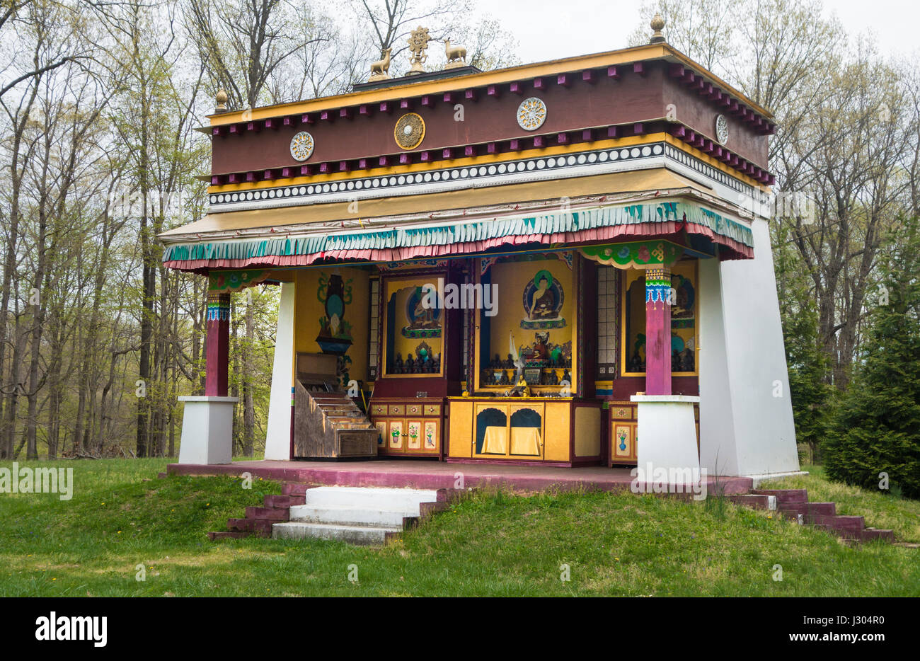 Dedicated to the people of Tibet, The Tibetan Mongolian Buddhist Cultural Center in Bloomington
