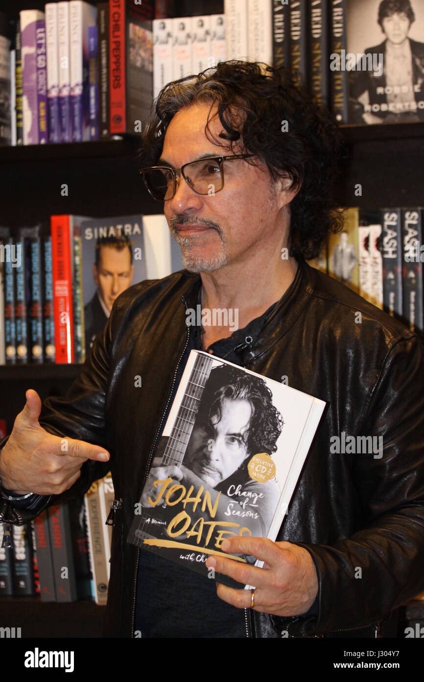 John Oates signs copies of his new book 'Change of Seasons' at Barnes