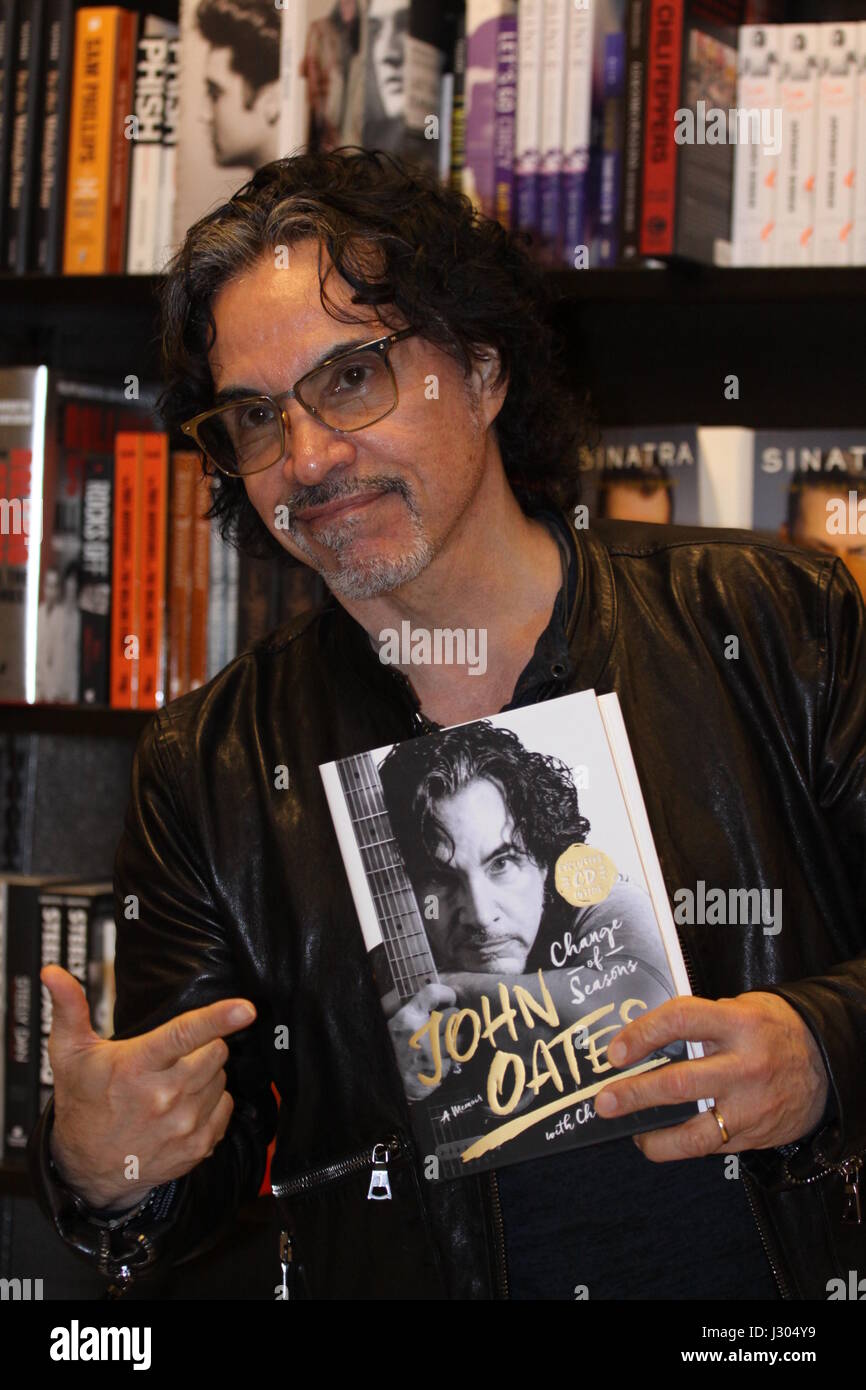 John Oates signs copies of his new book 'Change of Seasons' at Barnes