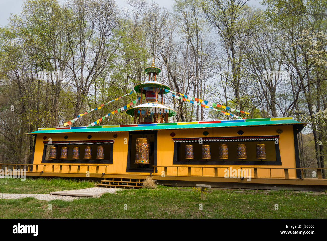 Dedicated to the people of Tibet, The Tibetan Mongolian Buddhist Cultural Center in Bloomington