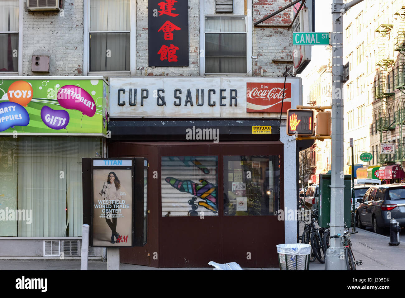 New York City March 4, 2017 Cup & Saucer diner in Chinatown