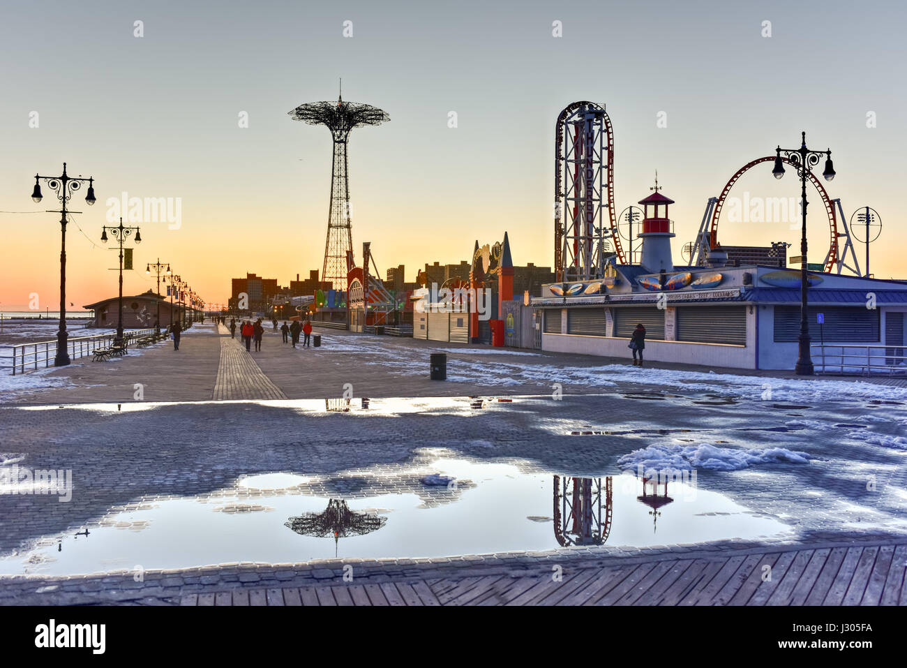 Vintage coney island postcard hi-res stock photography and images - Alamy