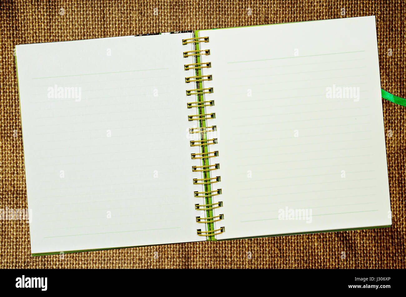 Spiral leather notebook Stock Photo Alamy