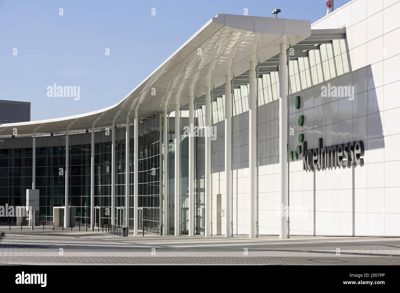 Germany, Cologne, the north entrance of the exhibition halls in the town district Deutz. Stock Photo