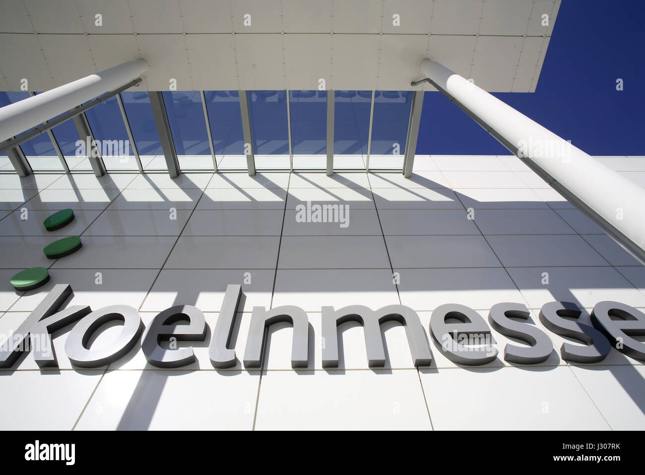 Germany, Cologne, the north entrance of the exhibition halls in the town district Deutz. Stock Photo