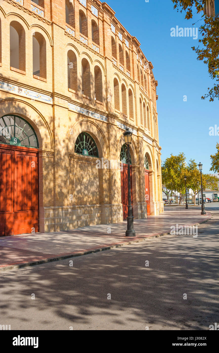 gates to the bullring of El Puerto de Santa Maria, town of wine