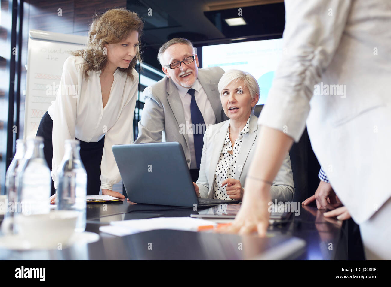 Female coworker taking advantage of this opportunity Stock Photo