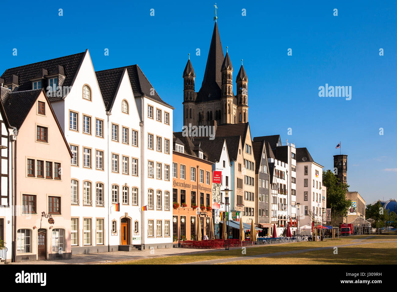 Germany, Cologne, houses in the old part of the town at the