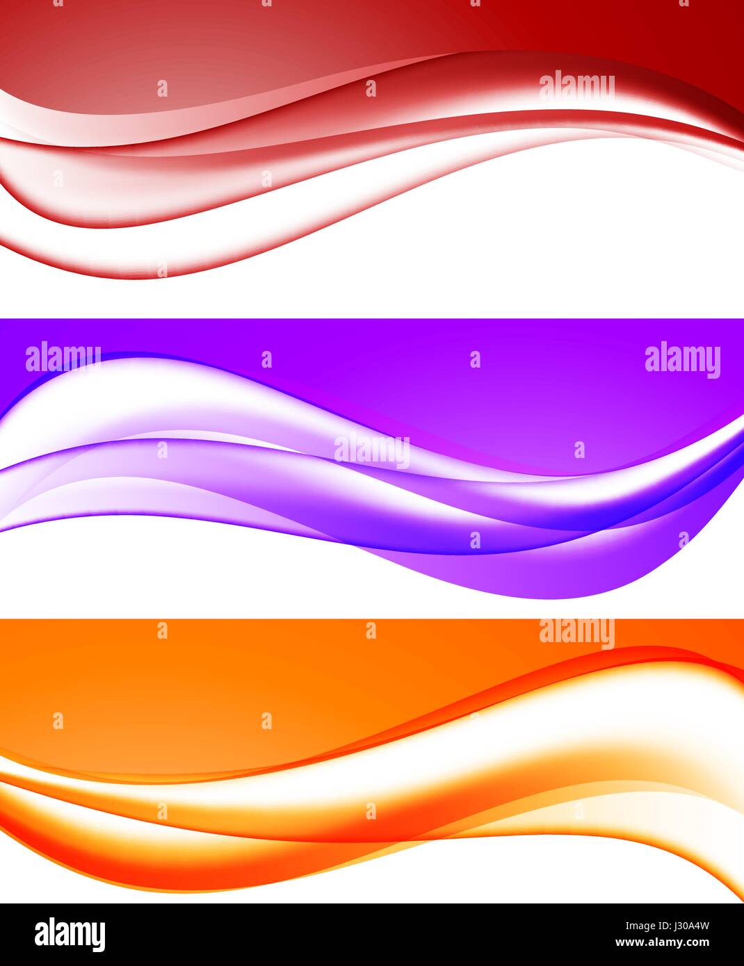 Abstract bright waves collection Stock Vector Image & Art - Alamy