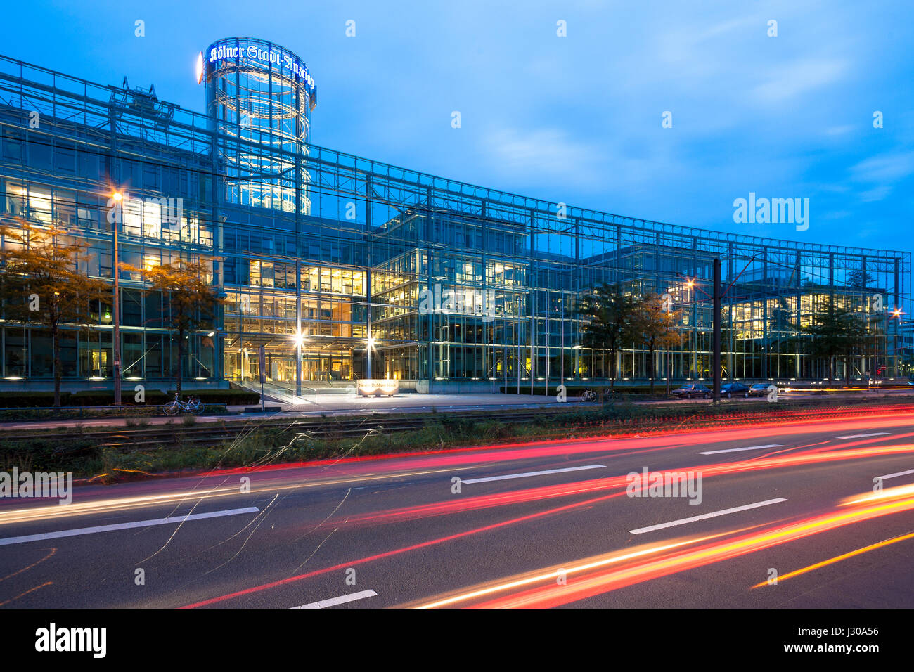 Germany, Cologne, Neven-DuMont building of the DuMont-Schauberg publishing house at the Amsterdamer Street. Stock Photo