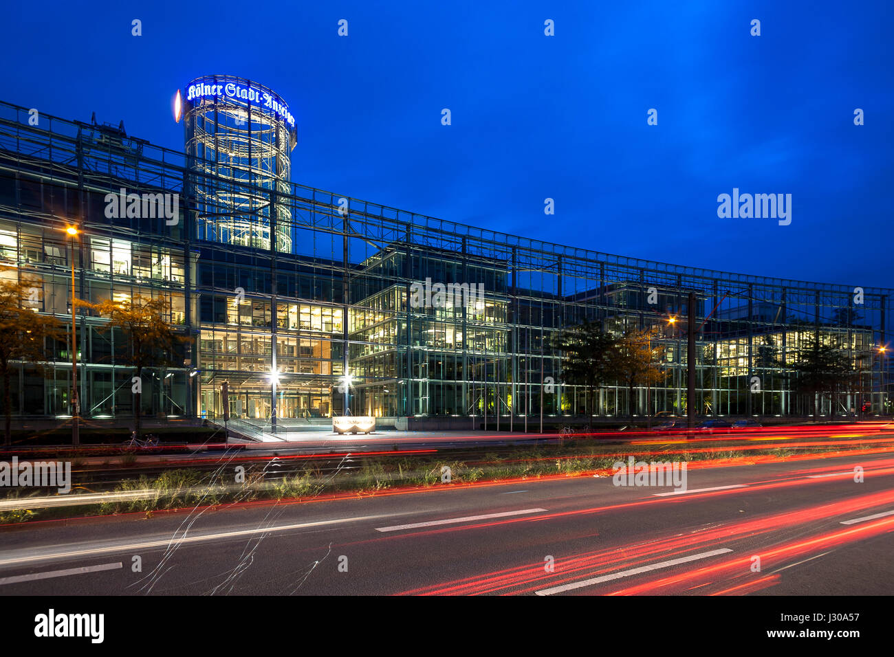 Germany, Cologne, Neven-DuMont building of the DuMont-Schauberg publishing house at the Amsterdamer Street. Stock Photo